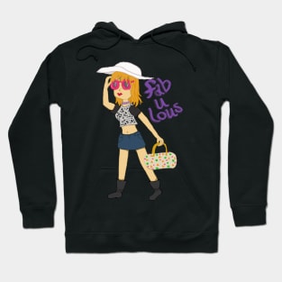 Fabulous Fashionista - Digital Illustration Hoodie